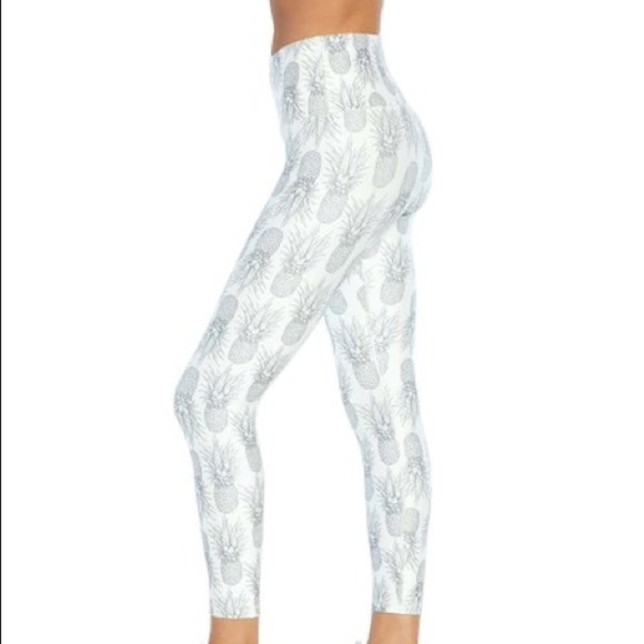 Wildfox Sweat NEW Pineapple Ankle Leggings White S - Picture 1 of 13